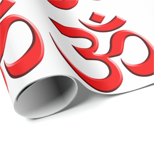 OM Symbol Geschenkpapier (Rolleneckpunkt)