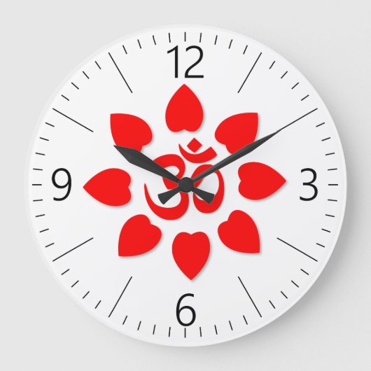 OM-Symbol Große Wanduhr (Vorderseite)