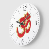 Om-Symbol Große Wanduhr (Winkel)