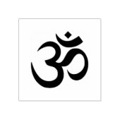 Om Symbol Gummistempel (Prägung)