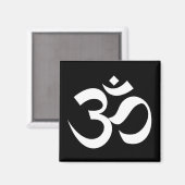 om Symbol heiligen Buddhismus Religion Zen Yoga Magnet (Vorderseite/Rückseite)