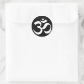 om Symbol heiligen Buddhismus Religion Zen Yoga Runder Aufkleber (Tasche)