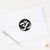 om Symbol heiligen Buddhismus Religion Zen Yoga Runder Aufkleber (Umschlag)