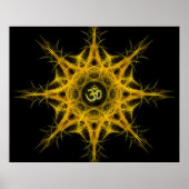 Om-Symbol in Sacred Geometry - Om Poster (Vorne)