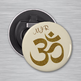 Om Symbol Initials 2.25-in Magnet Flaschenöffner