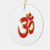 Om-Symbol Keramik Ornament (Links)