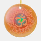 OM Symbol Keramik Ornament (Vorne)