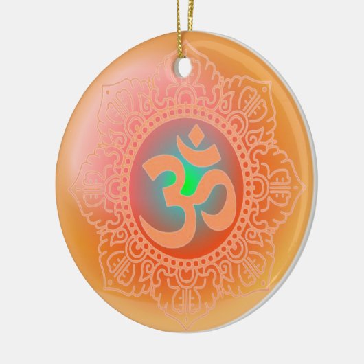 OM Symbol Keramik Ornament (Links)