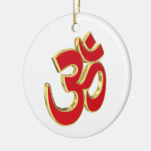 Om-Symbol Keramik Ornament (Links)