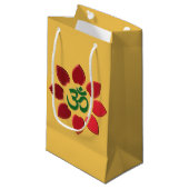 Om-Symbol Kleine Geschenktüte (Vorderseite Schrägansicht)