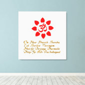 Om-Symbol Leinwanddruck (Insitu (Holzboden))