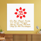 Om-Symbol Leinwanddruck (Insitu (Wohnzimmer))