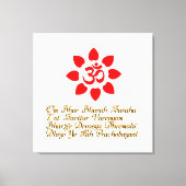 Om-Symbol Leinwanddruck (Vorderseite)