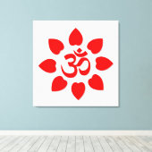 Om-Symbol Leinwanddruck (Insitu (Holzboden))
