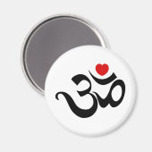 Om Symbol Magnet (Vorderseite/Rückseite)
