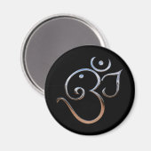Om Symbol Magnet (Vorderseite/Rückseite)