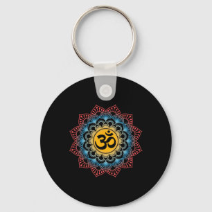 Om Symbol Mandala Blumen Meditation Workout Yoga L Schlüsselanhänger