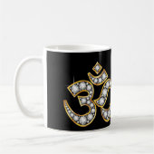 Om Symbol mit "Diamond" Stones Kaffeetasse (Links)