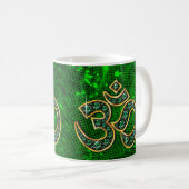 Om Symbol mit "Emerald Stones Cup" Kaffeetasse (VorderseiteRechts)