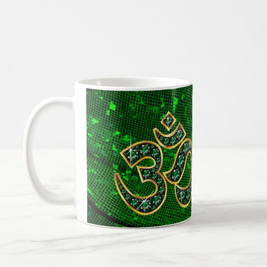 Om Symbol mit "Emerald Stones Cup" Kaffeetasse (Links)