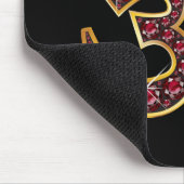 Om Symbol mit "Ruby Stones" Mousepad (Ecke)
