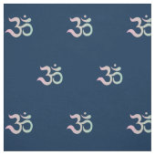 Om Symbol Muster Sanskrit pastellfarben grün blau Stoff (Muster)