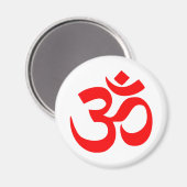 Om Symbol Mystical Sound in Hindu und Buddhismus Magnet (Vorderseite/Rückseite)