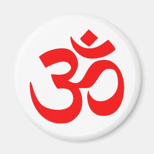 Om Symbol Mystical Sound in Hindu und Buddhismus Magnet
