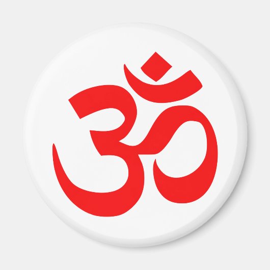 Om Symbol Mystical Sound in Hindu und Buddhismus Magnet (Vorne)