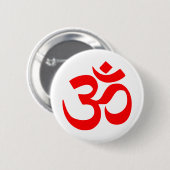OM-Symbol-mystischer Ton im Hindu und im Button (Vorne & Hinten)