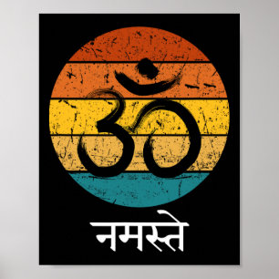 Om-Symbol Namaste Ohm Hindu Zen Tantra Yoga Geist Poster