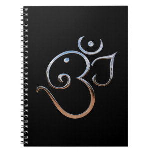 Om Symbol Notizblock