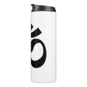 Om Symbol Ohm Yoga Spiritueller Buddhismus Thermosbecher (Nach rechts gedreht)