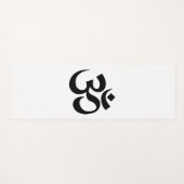 Om Symbol Ohm Yoga Spiritueller Buddhismus Yogamatte (Vorderseite (Horizontal))