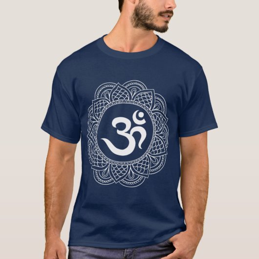 Om Symbol Om Ohm Hindu Mandala Yoga Meditation T-Shirt (Vorderseite)
