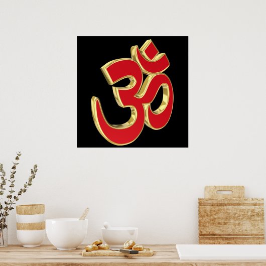 Om-Symbol Poster (Küche)