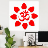 Om-Symbol Poster (Heimbüro)