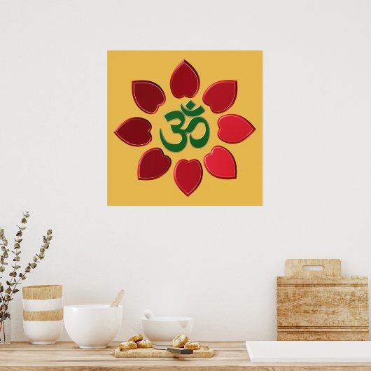 Om-Symbol Poster (Küche)