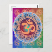 OM Symbol Postkarte (Vorne/Hinten)