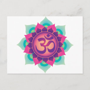 Om Symbol Postkarte