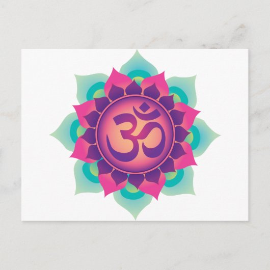 Om Symbol Postkarte (Vorderseite)