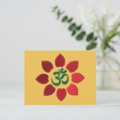 Om-Symbol Postkarte (Stehend Vorderseite)