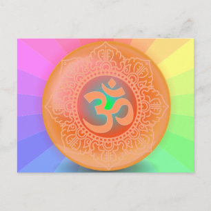 OM Symbol Postkarte
