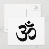 Om Symbol Postkarte (Vorne/Hinten)
