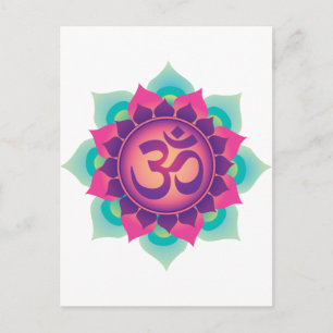 Om Symbol Postkarte
