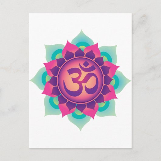 Om Symbol Postkarte (Vorderseite)