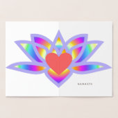 Om Symbol Rainbow Lotus Folienkarte (Innenseite)
