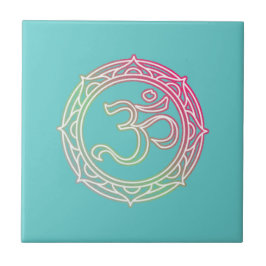Om Symbol Sanskrit Fliese