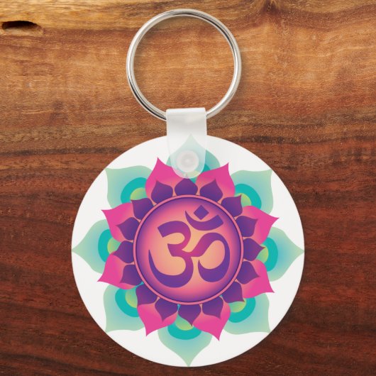 Om Symbol Schlüsselanhänger (Vorderseite)