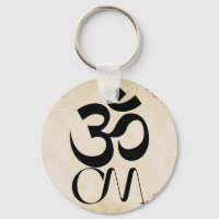 Om Symbol Schlüsselanhänger